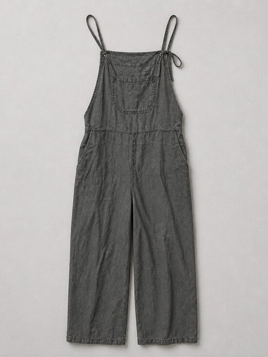 Zenana Outfitters Denim - Zenana Overalls with Adjustable Straps - Size Medium